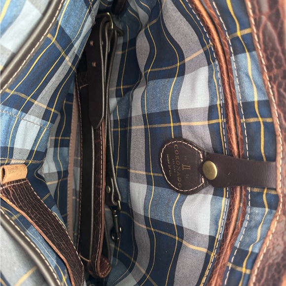 Coronado bison leather messenger bag - Picture 3 of 4